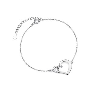 Bratara argint Inima si Infinit DiAmanti Z1559B-DIA (Argint 925‰ 1,8 g.)